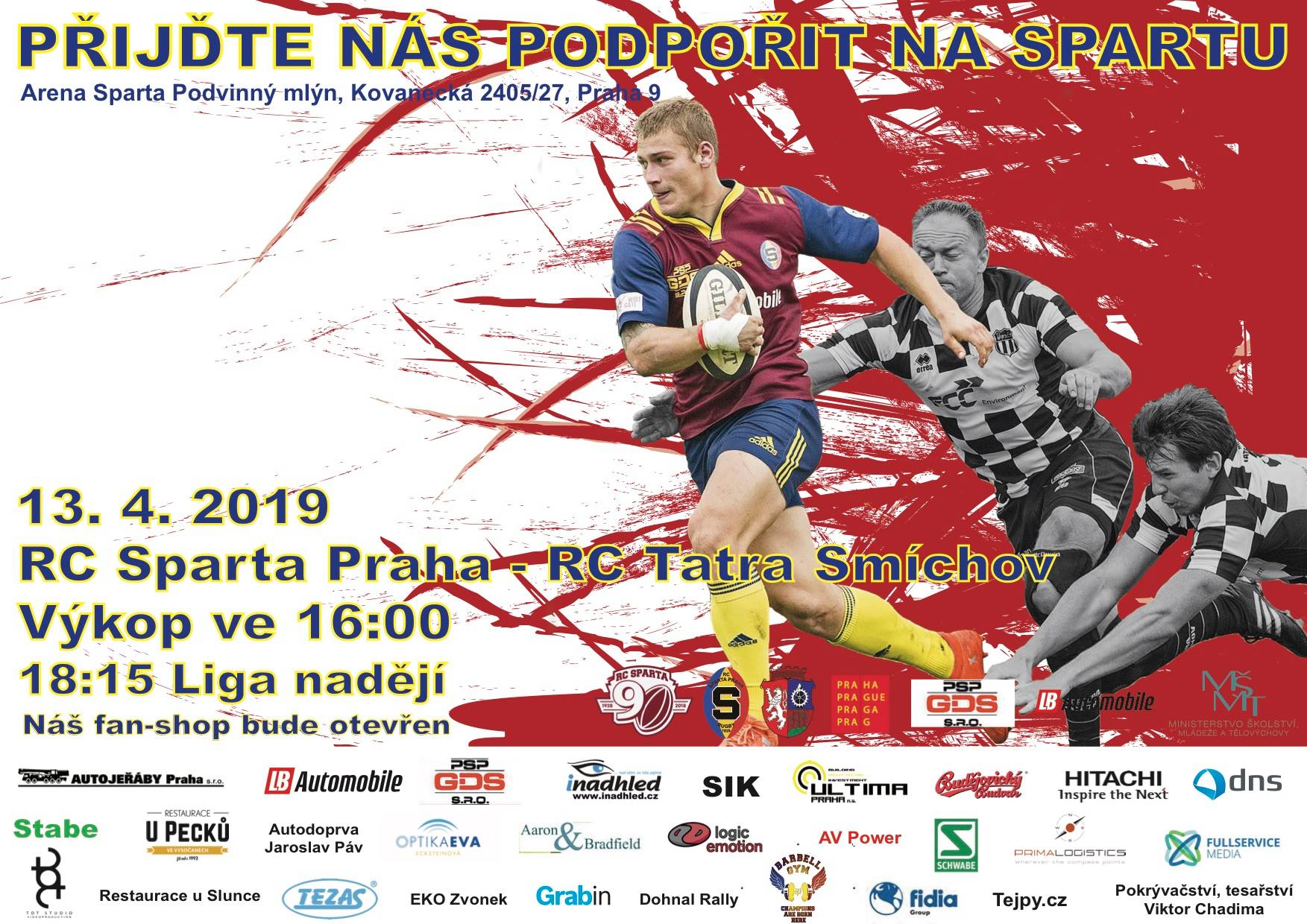 Tak tady máme hodně výbušné klání RC Sparta Praha vs. RC Tatra Smíchov