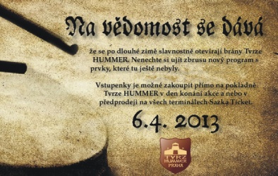 Velkolepé zahájení sezóny slavností na Tvrzi HUMMER
