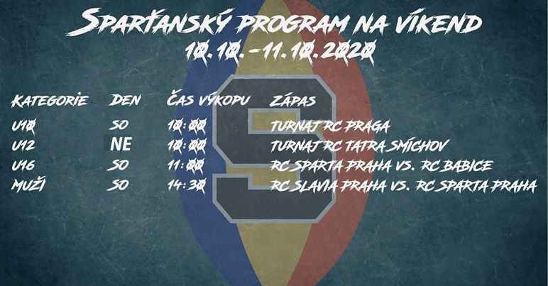 Program RC Sparta Praha na tento víkend